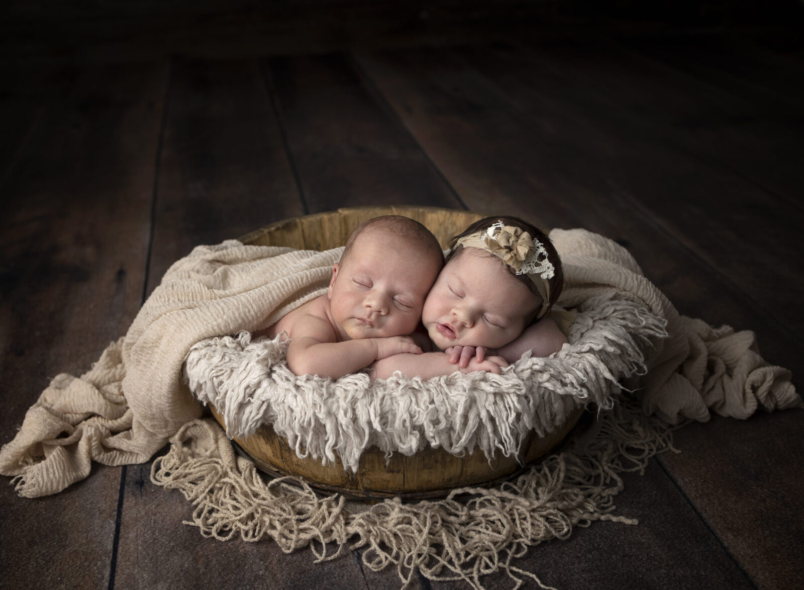 twins boy girl newborn baby